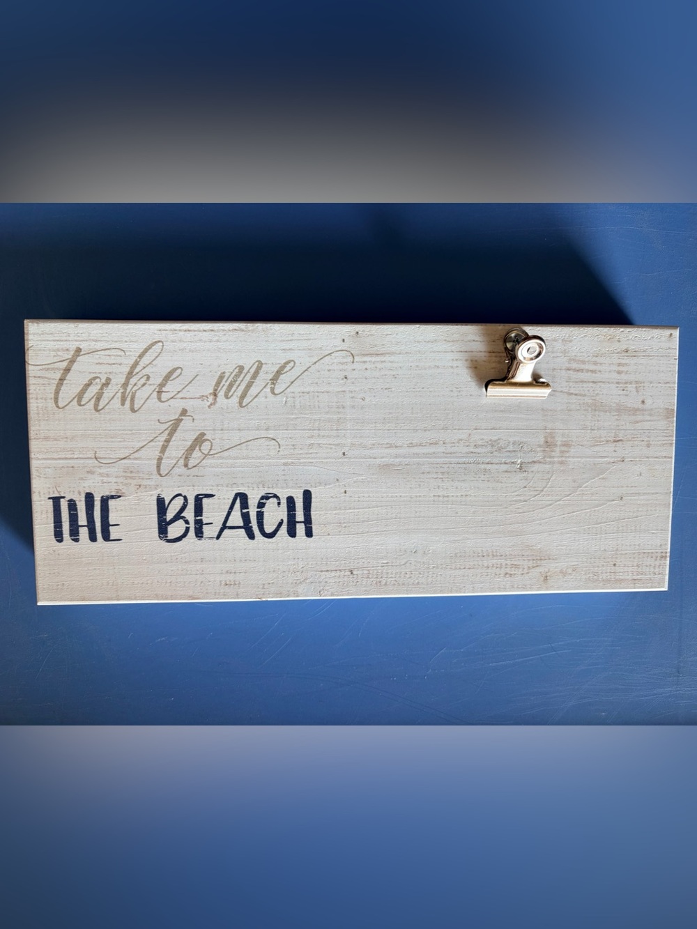 Take me to the beach picture holder frame